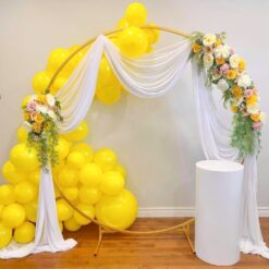 Ring Balloons And Flowers Decorations For Engagement In Bangalore