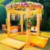 Round Wedding Mandap Flowers Decoration In Bangalore