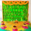 Traditional Style Banana Leaves & Flower Decoration For Baby Shower in Bangalore