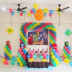 Avengers Theme Simple Balloon Decorations For Birthday In Bangalore
