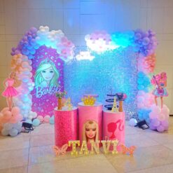 Barbie Themed 4th Birthday Decorations In Bangalore