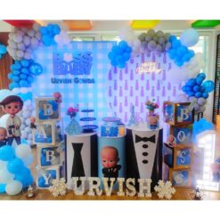 Boss Baby Theme 1st Birthday Decorations In Bangalore