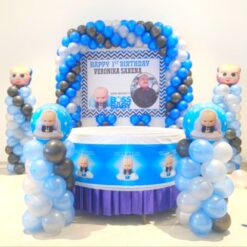 Boss Baby Theme Simple Balloon Decorations For Birthday In Bangalore