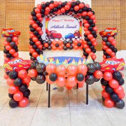 Cars Theme Simple Balloon Decorations For Birthday In Bangalore