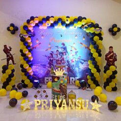 Free Fire Theme Birthday Decorations In Bangalore
