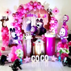 Masha And The Bear Themed Birthday Decoration In Bangalore