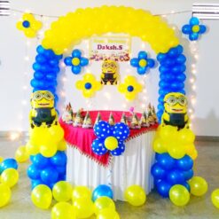 Minions Theme Simple Balloons Decorations For Birthday In Bangalore