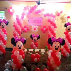 Minnie Mouse Theme Balloon Decorations For Birthday In Bangalore