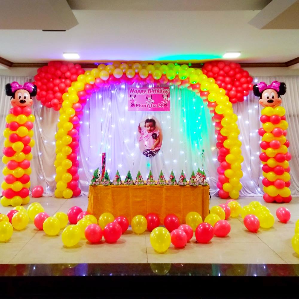 Minnie Mouse Theme Birthday Decorations In Bangalore
