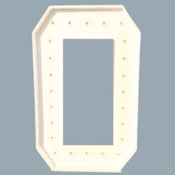 Number 0 LED Marquee Light For Rent In Bangalore