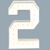 Number 2 LED Marquee Light For Rent In Bangalore