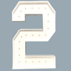 Number 2 LED Marquee Light For Rent In Bangalore