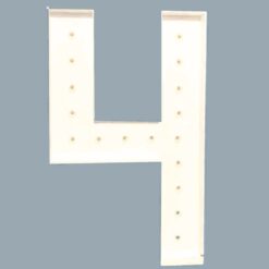 Number 4 LED Marquee Light For Rent In Bangalore