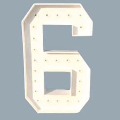 Number 6 LED Marquee Light For Rent In Bangalore