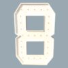 Number 8 LED Marquee Light For Rent In Bangalore