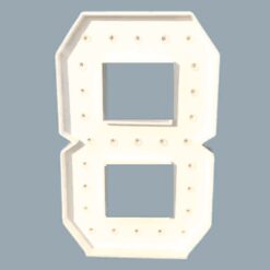 Number 8 LED Marquee Light For Rent In Bangalore