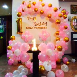 Simple Balloon Decoration At Home For 1st Birthday In Bangalore