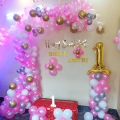 Simple Balloon Decorations At Home For 1st Birthday In Bangalore