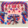 Spiderman Themed Curtain Decorations For Birthday In Bangalore