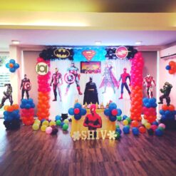 Super Heroes Theme Birthday Decoration In Bangalore