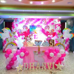 Unicorn Theme 5th Birthday Decorations In Bangalore