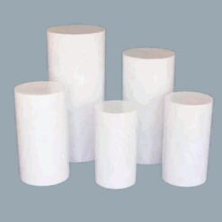 White Cylindrical Tables For Rent In Bangalore