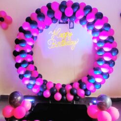 Ring Balloon Decorations At Home For Birthday