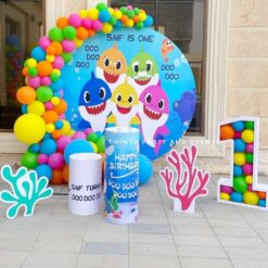 Baby Shark Theme Decoration For Birthday Party