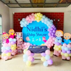 Baby Shower Backdrop Balloon Decorations