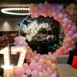 Balloon Ring Decorations For 17th Birthday