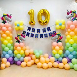 Balloons Decorations At Home For Kids Birthday Party