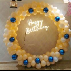 Balloons Ring Decorations At Home For Birthday