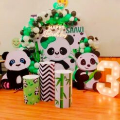 Panda Theme 3rd Birthday Decorations