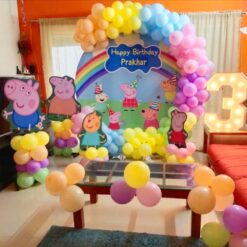Peppa Pig Theme 3rd Birthday Decorations