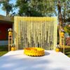 Traditional Flower Decorations For Haldi Ceremony