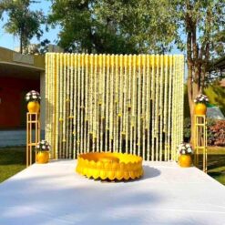 Traditional Flower Decorations For Haldi Ceremony