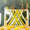 Traditional Haldi Ceremony Flower Decorations