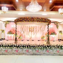 Wedding Reception Stage Flower Reception