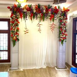 Flower Decorations For House Warming And Satyanarayana Puja