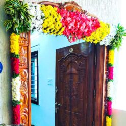 Home Door Flower Decoration For Housewarming