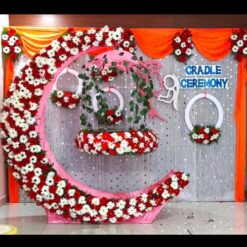 Naming Ceremony Cradle Flower Decorations