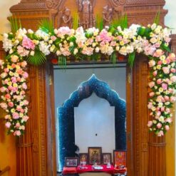 Pooja Room Flowers Decorations For Housewarming
