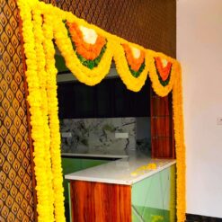 Simple Marigold Flowers Decoration For Housewarming