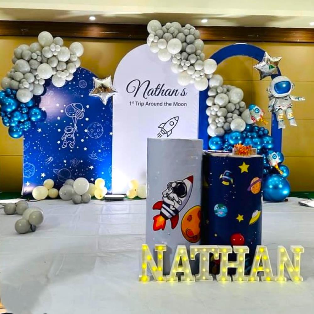 Astronaut Themed 1st Birthday Decorations