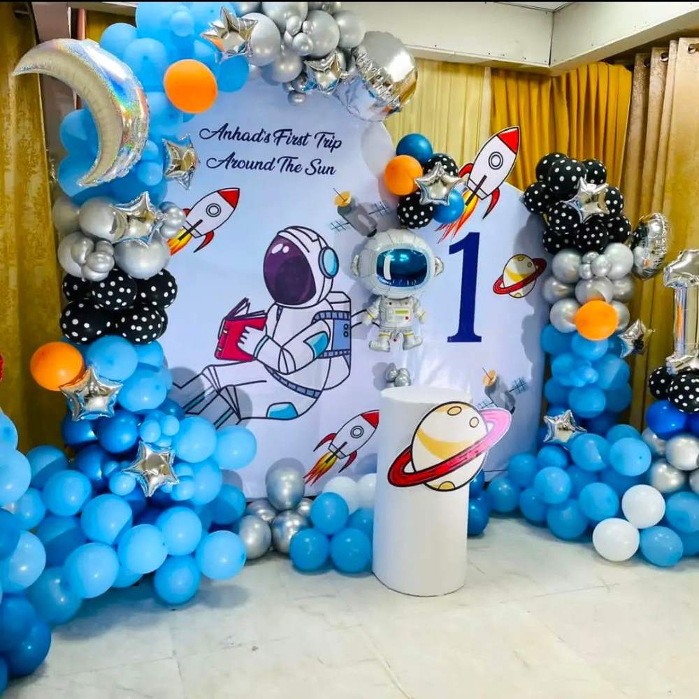 Astronaut Themed Birthday Decorations – Chintu Party And Events