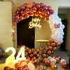 Balloon Ring Decoration For 24th Birthday