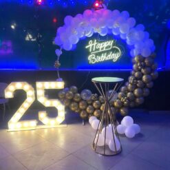 Balloon Ring Decoration For 25th Birthday