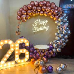 Balloon Ring Decoration For 26th Birthday