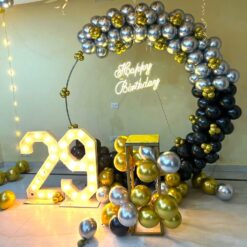 Balloon Ring Decoration For 29th Birthday