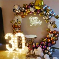 Balloon Ring Decoration For 30th Birthday